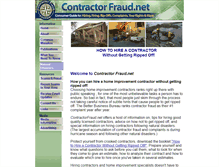 Tablet Screenshot of contractorfraud.net